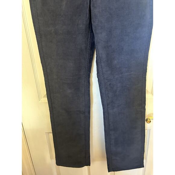 LL Bean Corduroy Pants Womens 6 Reg Favorite Fit Gray Cords Straight Leg 5 pocke - Picture 13 of 14